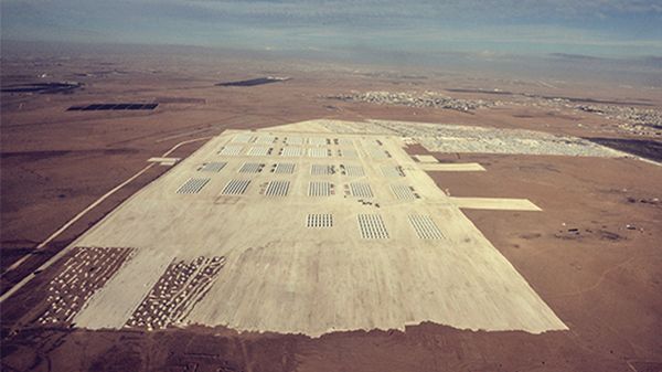 Obóz uchodźców syryjskich Za&#8217;atri na terenie Jordanii