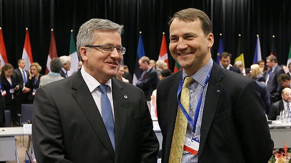 Bronisław Komorowski i Radosław Sikorski