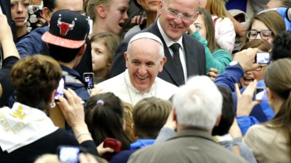 Papież Franciszek wśród wiernych