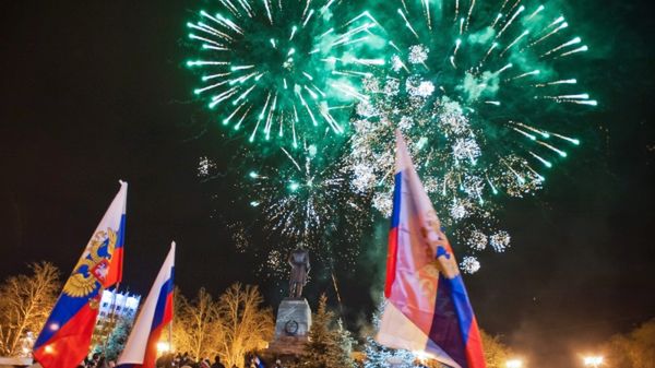 Ludność Krymu świętuje wyniki referendum