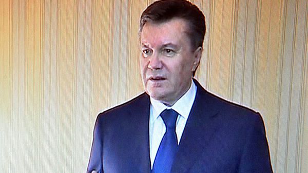 Wiktor Janukowycz, wystąpienie telewizyjne