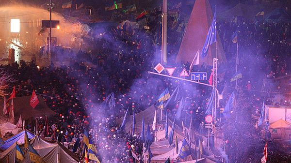 Szturm na protestujących na Majdanie Niepodległości w Kijowie