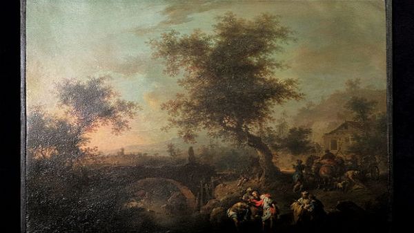 Obraz malarza Johanna Conrada Seekatza "Św. Filip chrzci sługę królowej Kandaki"