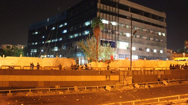 Siedziba syryjskich mediów państwowych po zamachu