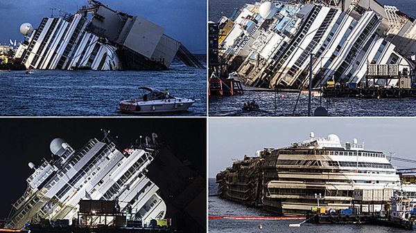Podnoszenie wraku statku Costa Concordia
