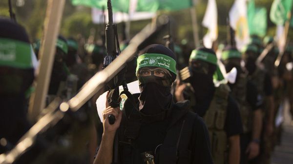 Członkowie Brygady Ezedina al-Kasama, zbrojnego skrzydła Hamasu w Strefie Gazy