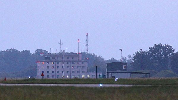 Zabudowania na terenie 22. Bazy Lotnictwa Taktycznego w Malborku