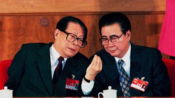 Jiang Zemin i Li Peng w 1995 roku
