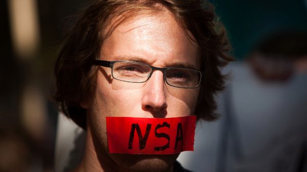 Protest aktywistów przeciw inwigilacji NSA, Waszyngton