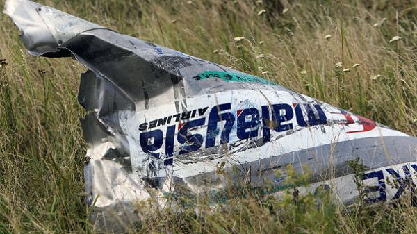 Fragment zestrzelonego Boeinga 777