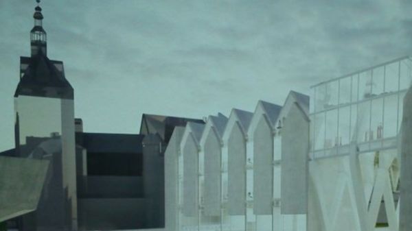 Na środku placu miałby stanąć m.in. amfiteatr i pasaż handlowy