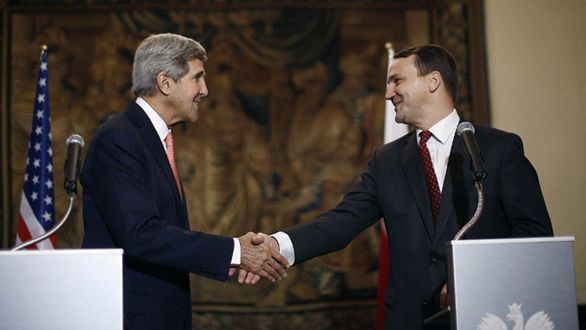 Radosław Sikorski i sekretarz stanu USA John Kerry