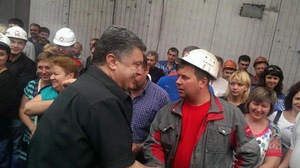 Petro Poroszenko w Mariupolu