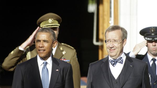 Prezydent USA Barack Obama i Estonii - Toomas Hendrik Ilves