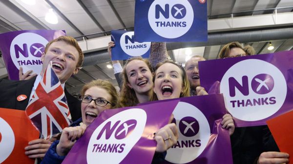 Zwolennicy unii szkocko-brytyjskiej