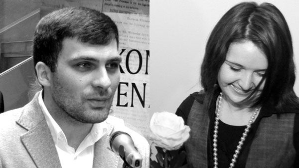 Brygida Frosztęga-Kmiecik z TVP Katowice i  Dariusz Kmiecik z TVN