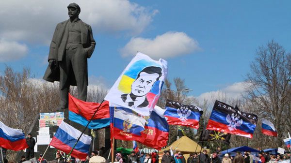 Demonstracja w Doniecku