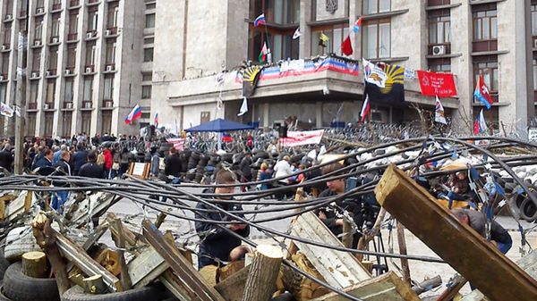 Siedziba donieckiej obwodowej administracji państwowej opanowana przez prorosyjskich separatystów