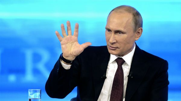 Władimir Putin podczas programu