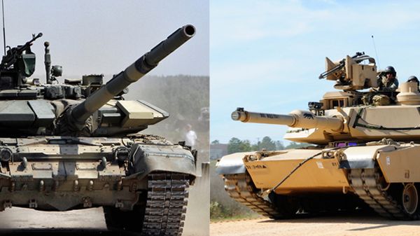 Rosyjski czołg T-90 (po lewej) i amerykański M1 Abrams