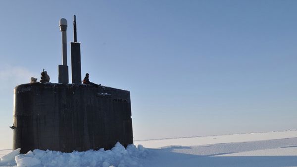 Amerykański okręt podwodny USS Annapolis w rejonie Arktyki