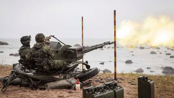 Estońscy żołnierze w akcji