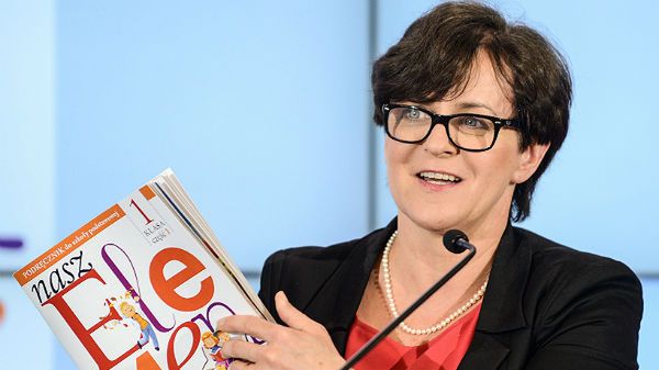 Minister edukacji narodowej Joanna Kluzik-Rostkowsk
