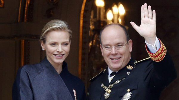 Książę Monako Albert II i księżna Charlene