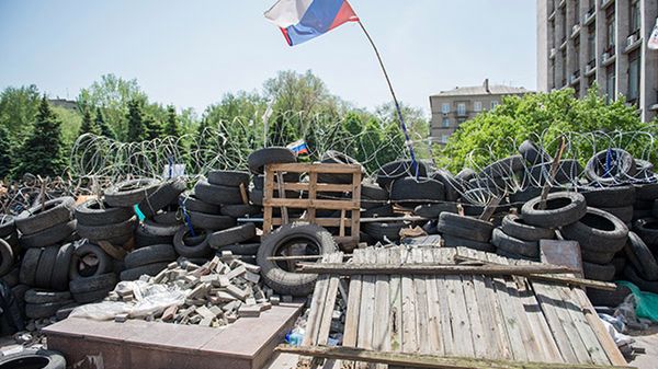Siedziba separatystów w Doniecku