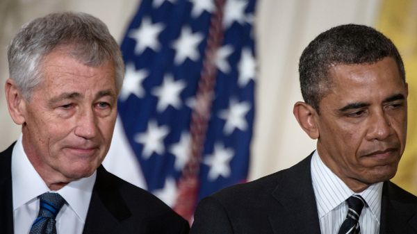 Chuck Hagel i Barack Obama