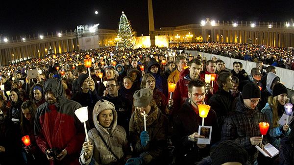 Uczestnicy 35. Europejskiego Spotkania Młodych w Rzymie