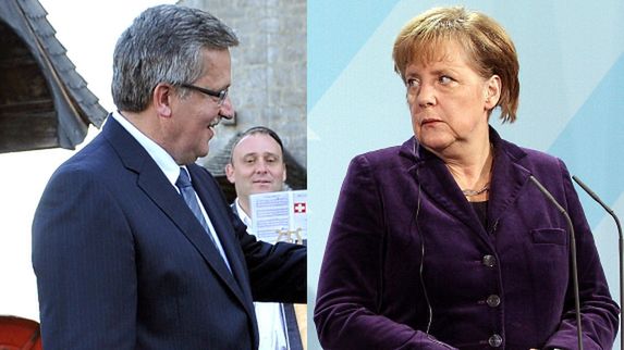 Bronisław Komorowski, Angela Merkel