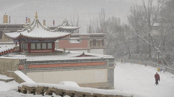 Jeden z buddyjskich klasztorów w prowincji Qinghai