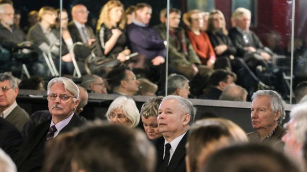 Witold Waszczykowski i Jarosław Kaczyński na debacie