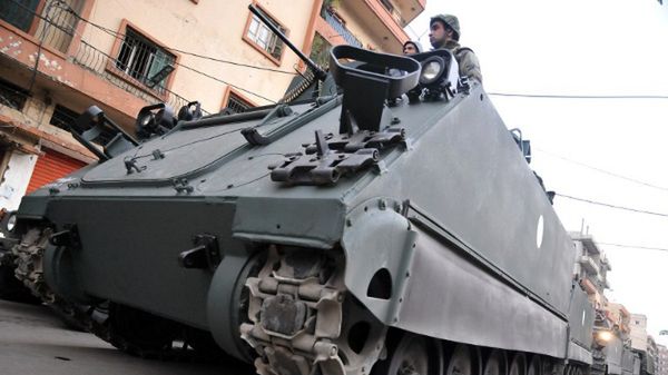 Wojska libańskie na ulicach Trypolisu, grudzień 2012 r.