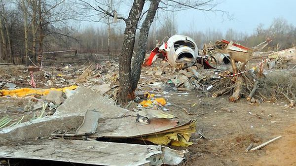 Miejsce katastrofy z wrakiem Tu-154 M