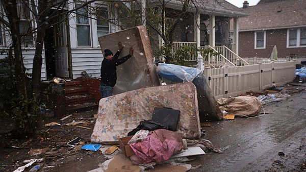 Na Staten Island zniszczenia są ogromne