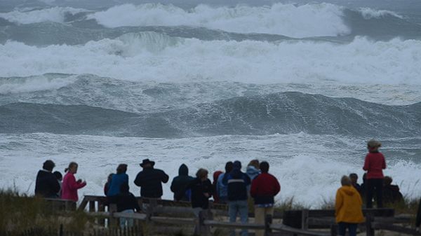 Orleans w stanie Massachusetts kilka godzin przed uderzeniem huraganu Sandy