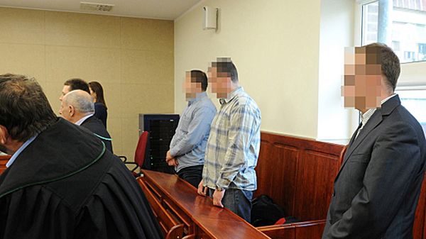 Oskarżeni w czasie ogłoszenia wyroku