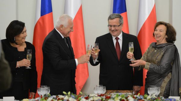 Oficjalny obiad wydany na cześć Vaclava Klausa i jego małżonki