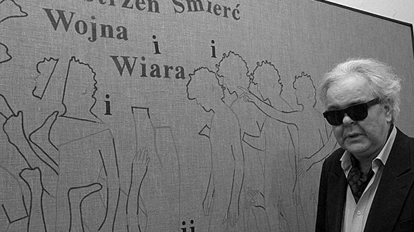 Andrzej Dłużniewski przy swojej pracy (fot. arch. z 2005r.)