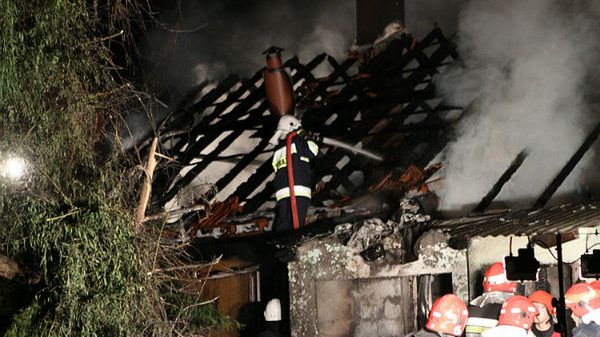 Awionetka rozbiła się 21 sierpnia 2011 r. w Krakowie (zdj. arch.)