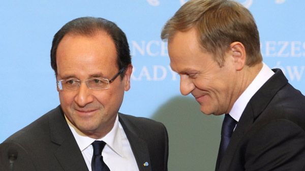 Donald Tusk i Francois Hollande