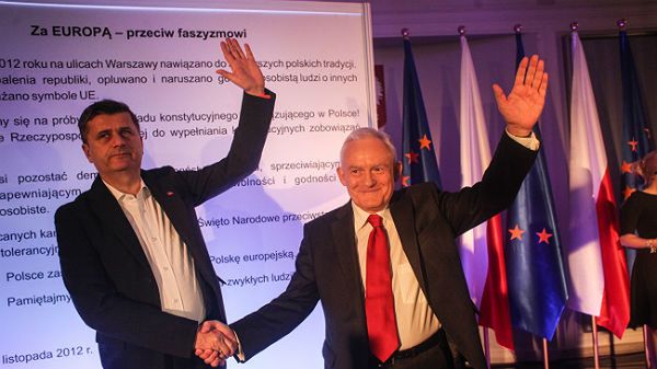 Janusz Palikot i Leszek Miller