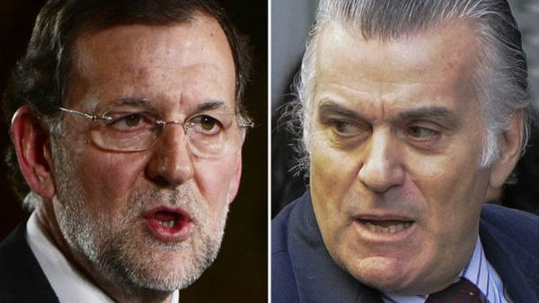 Mariano Rajoy (L), Luis Barcenas (P)