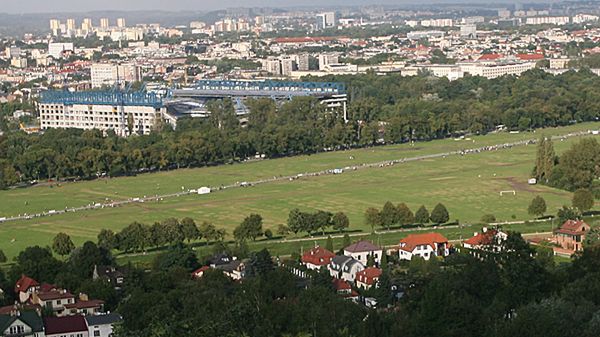 Widok na Błonia z Kopca Kościuszki