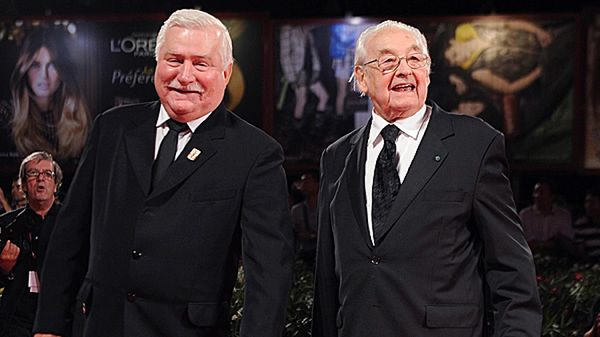 Lecha Wałęsa i Andrzej Wajda