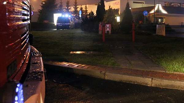 Ewakuacja jednego z lokali w Lublinie