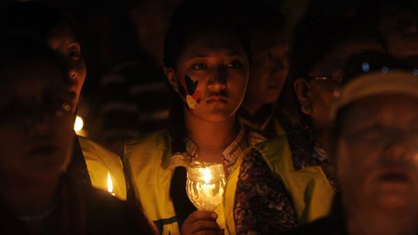 Protest Tybetańczyków w Indiach