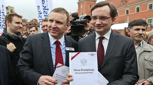 Liderzy Solidarnej Polski Zbigniew Ziobro i Jacek Kurski przedstawili swoją wizję zmian w Konstytucji